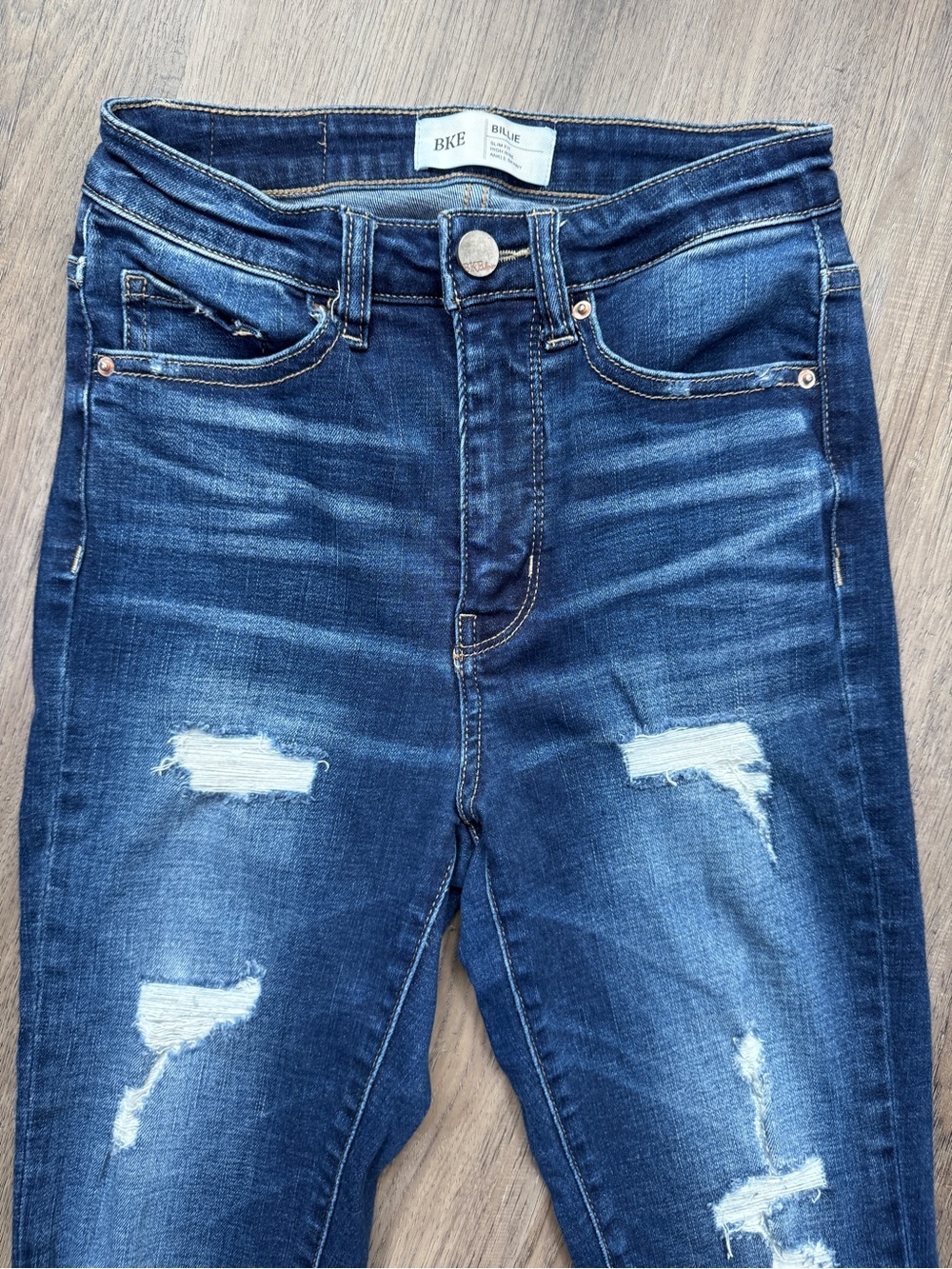 BKE Billie Slim Fit High Rise Ankle Skinny Jeans Sz 25 - Picture 6 of 13